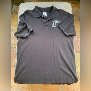 Miami Marlins Polo shirt size large 100% cotton